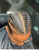 Stitch Braids for Men styled at Benstar Salon