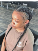 Stitch Braids for Women styled at Benstar Salon